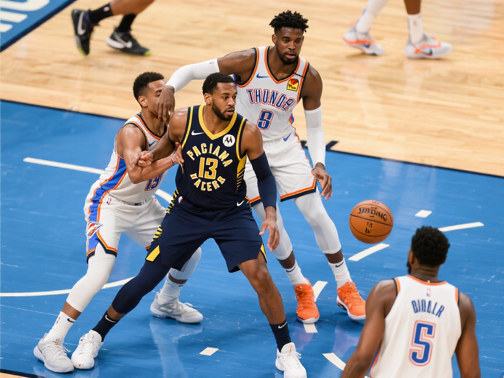 步行者则依靠强大的区域防守限制了雷霆的投